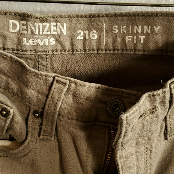 Levis 216 Skinny Gray Jeans 34x30 - Picture 1 of 4